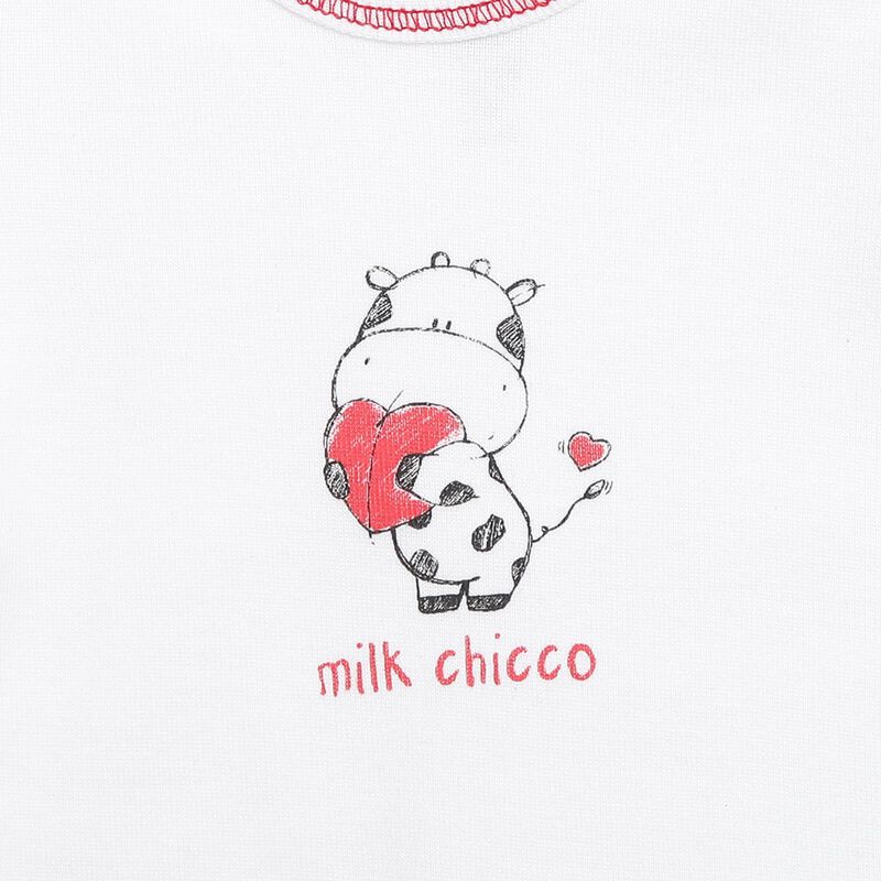 Printed Short-Sleeve Bodysuit White image number 6